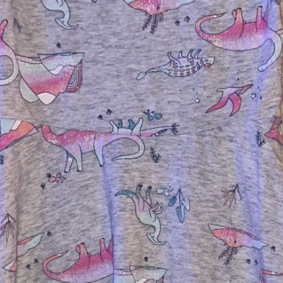 Little Girls Dinosaur Dress Vivid Colors Casual Wear Play Time - Picture 2 of 4